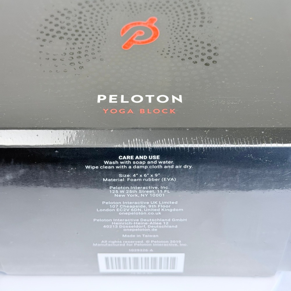 Peloton Yoga Block Black EVA Foam Rubber Support Rounded Edges 1029326-A NEW